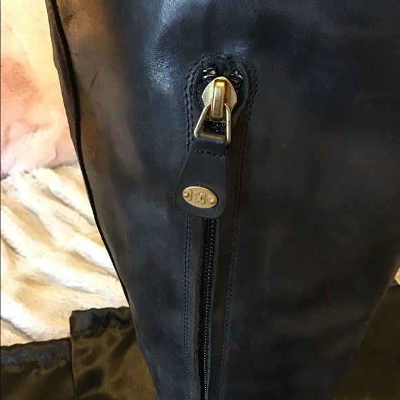 SOLD! Escada- Nubuck knee high leather boots. - Picture 4 of 8